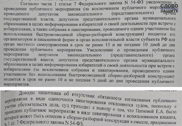 Обложка статьи Чтобы оправдать административное преследование Лены Патяевой, суд объявил ее плакат сборно-разборной конструкцией